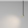 Suspended Technical P141RS-L125-6W3K-BBS, LED, 6 W, 30x30x651 mm, 270 lm, 3000K, black, brass