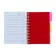 Notepad on the crest A6, 100 sheets, line, plastic cover, with dividers, assorted mix