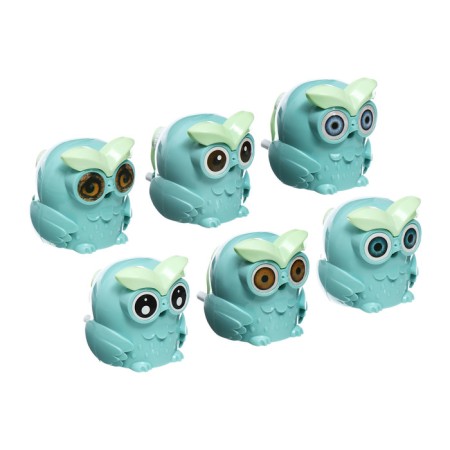 Mechanical sharpener with container owl green-1