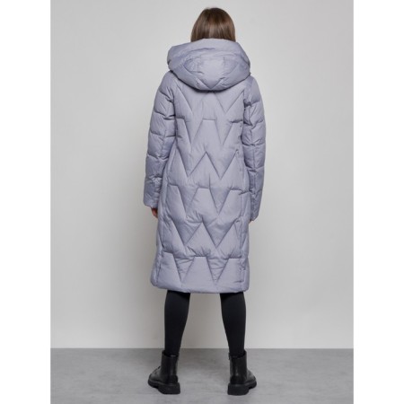 Coat insulated winter female, size 44, blue color-3