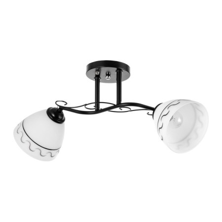 Aurora chandelier 2he27 40W Black 48x26 cm