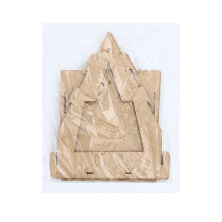 Kopmushka for birds, 22 × 17 × 17 cm, disassembled, "yurt", Greengo-13