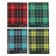 A notebook of 96 sheets in the “Scottish” cage, the cover coated cardboard, block No. 2, whiteness 75% (gray sheets), mix