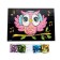 Application with sequins "Cute owl" + 5 colors of sequins of 7 g