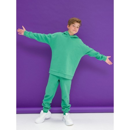Baby trousers, height 104 cm, green color-1