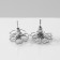 Earrings Metal "Flower" heart, color silver