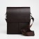 Men's bag over the shoulder, Textura, external pocket, brown color