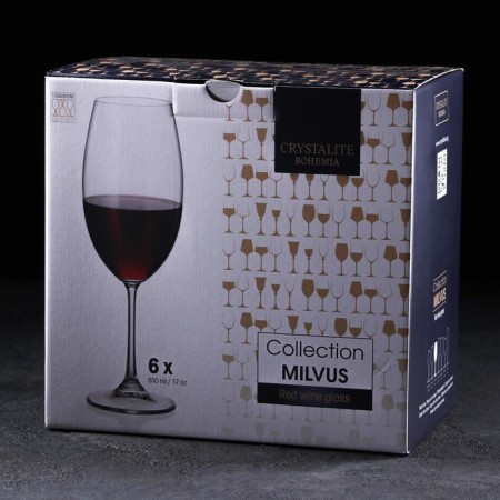 A set of glass for wine Milvus, 510 ml, 6 pcs-2