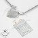 Gift bag "Geometry", 7 × 9, white color with silver