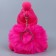 Soft toy "Doll" in a hat, on a key fob, 11 cm, color mix