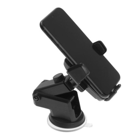 Phone holder on suction cup, sliding 6.5-10 cm, black-5