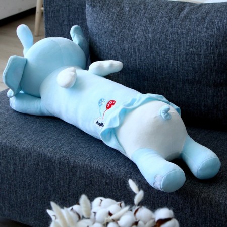 Soft toy-podushka "Elephant", 80 cm, blue color-1