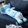 Soft toy-podushka "Elephant", 80 cm, blue color