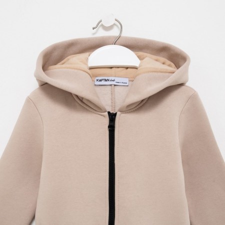 Комбинезон детский с начёсом KAFTAN "Basic line" р.26 (80-86), бежевый-5