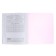Notebook 12 sheets in a pink cage, plastic cover, block 65 g/m2