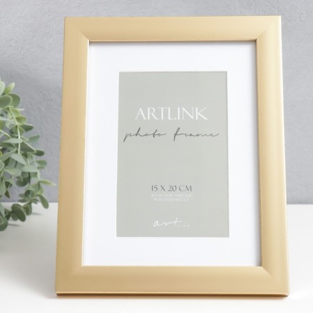 Photo frame Plastic "Gloria" 15x20 cm, gold