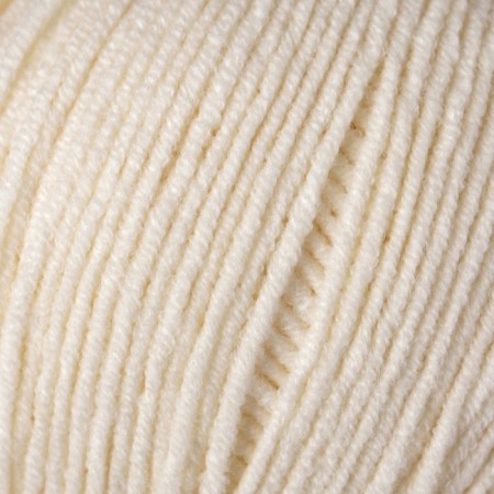 Yarn "jeans" 55% cotton, 45% acrylic 160m/50g (03 milk)