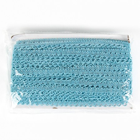Braid "festons", width 1.3 cm, in a package of 50 m., Blue-3