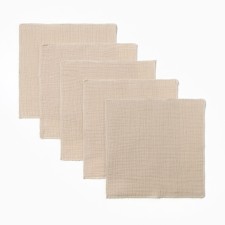 A set of crumbs I am almond Milk 20*20 cm-5 pcs, muslin, 100 % cotton