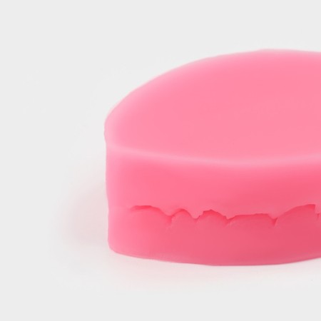 Mold "Cherry Leaf", silicone, 2 parts 7.5 × 5.5 cm, color mix-6