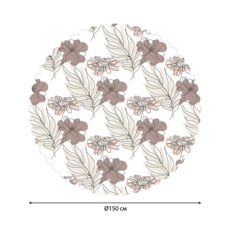 Tables on the table “Flowers”, round, Saten, d = 150 cm