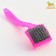 Brush - small packer soft with drops, base 44 x 44 mm, pink