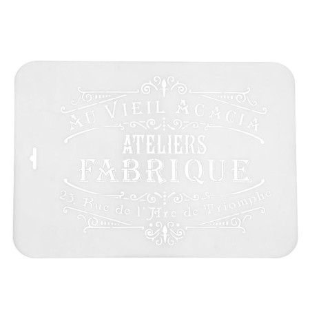 Plastic stencil "Au Vieil Acacia" 22x31 cm-3