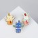 Set of badges (3 pcs.) "Cups" of animals, colored in gold
