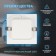 Lamp built -in era LED, IP40, 12W, 145x145x2.5 mm, 6500k, 998lm, white color