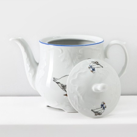 Tea service for 6 Person "Rococo. Geese ", 15 items-6