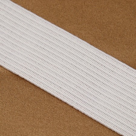 Knitted elastic, 25 mm, 25 ± 2 m, white color-1