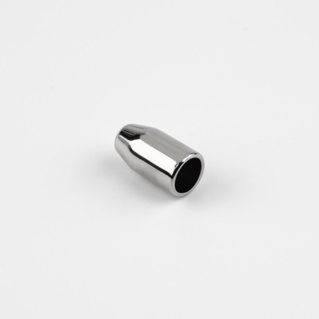 Tip for a cord, d = 3 mm, 14 × 7 mm, 10 pcs, silver color-1