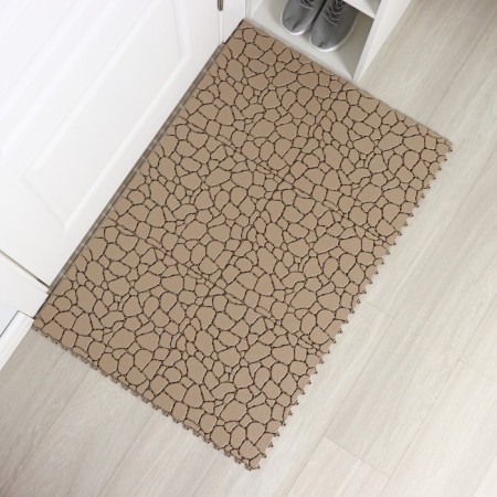 Aqua Stone floor modular coating, 34 × 34 cm, 6 pcs in packaging, beige color-1