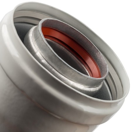 The chimney element Stout SCA-6010-000102, horizontal condensate collection, DN60/100-2