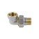 Aquasfera connector 9015-01, American, corner, 1/2 ", internal/outer, nickel. Brass