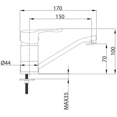 Istok Life Standard sink mixer 0402.718, one -rod, chrome-1