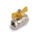 Ball the gas gas aqualink, PN 16, the inner/internal thread 1/2 ", butterfly, nickelir.