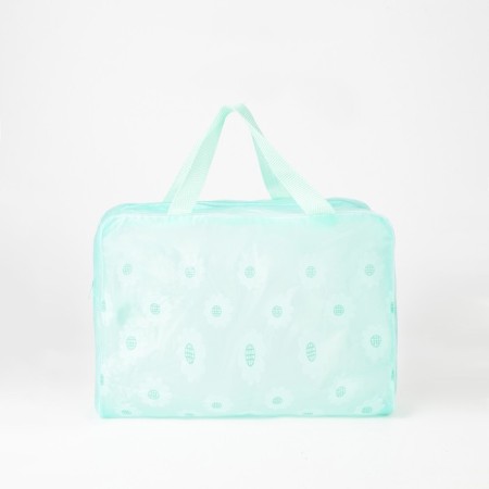 Lightning cosmetic bag, green color-1