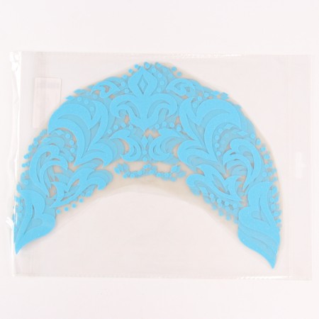 Thermalrote -fraud "Frosty pattern", set of 6 pcs., Blue color with silver-1