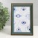 Photo frame plastic 10x15 cm "Green with gold framing" 12x17 cm