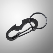 Black 5cm carbine, opener, keys ring
