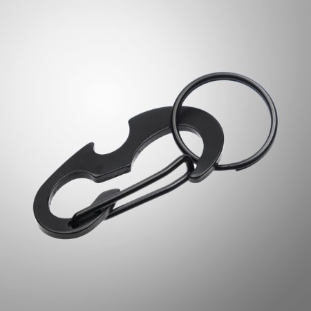 Black 5cm carbine, opener, keys ring