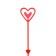 Holder for postcards in the bouquet "Red", 22cm
