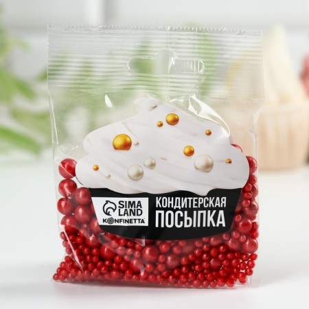Sprinking confectionery soft: red, 50 g.-1