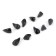 Cargo bullet-excentric painted pissy Yaman 10 pcs., 24 g, black