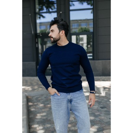 Jumper male ise, size 56, dark blue color-8
