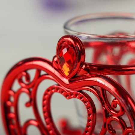 Climber Plastic, glass "Carriage" Red 9.5x10x6 cm-2