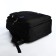 Youth backpack from textiles, 2 parts with lightning, 4 pockets, black/blue color