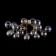 Ceiling light MayToni Mod545PL-20G, 20XG9, 28W, 75x75x25 cm, color gold