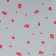 Film for flowers "heart" red 0.7 x 8.2 m, 40 mkm